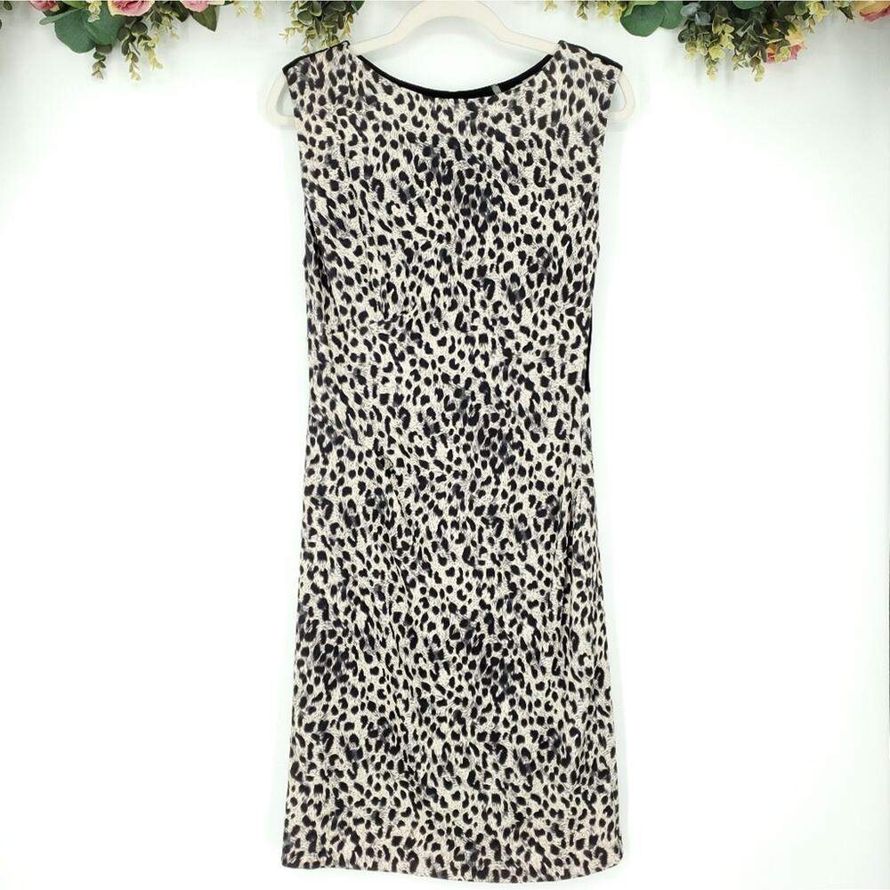 Rebecca Taylor Leopard Print Jersey Dress Large
